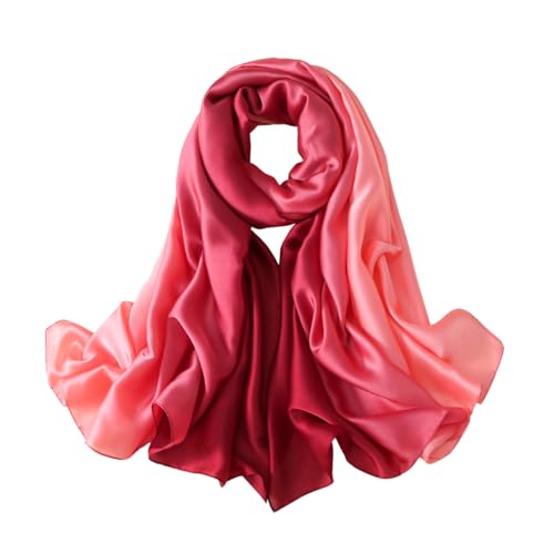 Image of Printed Poly Silken feel Scarf Stole for Women | Stylish, Soft, & Lightweight | Satin Feel Neck Scarf, Hair Scarf, Head Scarf for Women