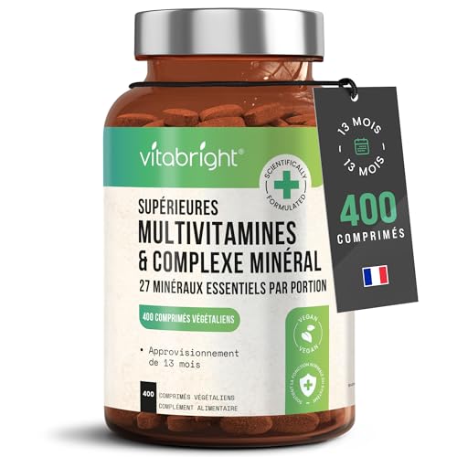 VitaBright Multivitamines et Minéraux 400 Comprimés