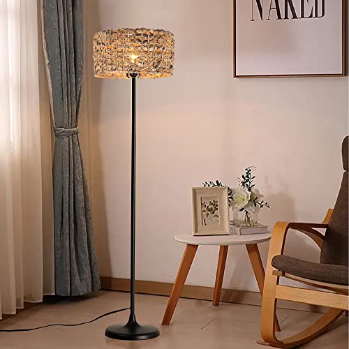 SUNLLOK Boho Rattan Stehlampe für Wohnzimmer, industrielle Bambus Lampenschirm Stehlampe mit Fußschalter, moderne schwarze geflochtene hohe Licht für Küche Insel Schlafzimmer Büro SUNLLOK Boho Rattan Stehlampe für Wohnzimmer, industrielle Bambus Lampenschirm Stehlampe mit Fußschalter, moderne schwarze geflochtene hohe Licht für Küche Insel Schlafzimmer Büro