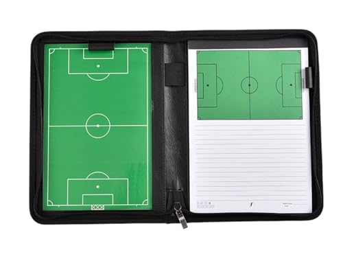 1 Juego de pizarra entrenamiento fútbol con estuche protector cremallera, piezas magnéticas, bolígrafo for escribir, tácticas portátiles Para Entrenadores