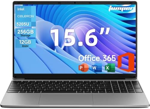 jumper 15.6" FHD Laptop, 12GB RAM 256GB Storage Expandable to 512...