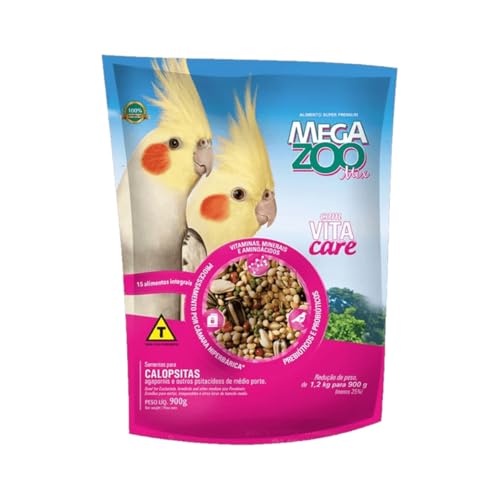 Ração Megazoo Mix Calopsitas 900g