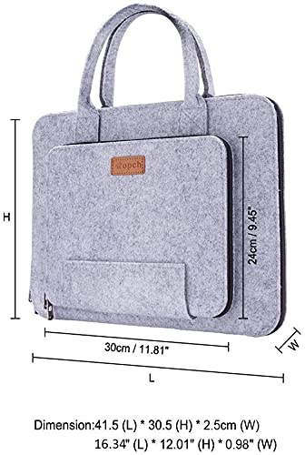Laptoptasche Ropch 15,6 Zoll Filz Laptophülle Sleeve Notebooktasche