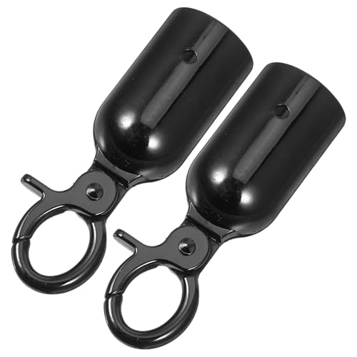 Mipcase 2 Pièces Butée De Corde Avec Crochet Et Embout De Corde Alliage De Zinc Pour Barrières De Foule Compatible Avec
