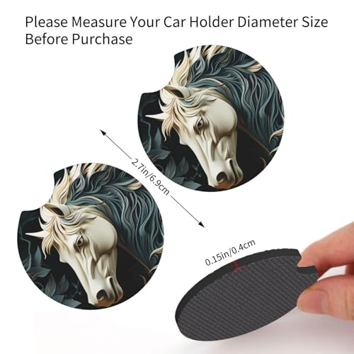 Portavasos para carro goma negra impermeable 2 piezas miniatura 2