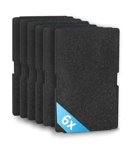 Set of 6 Trockner Filter für Grundig Blomberg ElektraBregenz 2964840100, Filter Trockner Wärmepumpentrockner, Dryer filter Schaumstofffilter Schwammfilter Filtermatte 240 x 155 x 10mm