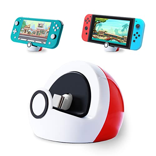 Antank Winzige Ladestation für Nintendo Switch/Switch OLED/Switch Lite, Ladestation mit Typ-C-Anschluss Keine Projektion Mini Kompakt Tragbar Weiß Rot 5 Antank Winzige Ladestation für Nintendo Switch/Switch OLED/Switch Lite, Ladestation mit Typ-C-Anschluss Keine Projektion Mini Kompakt Tragbar Weiß Rot