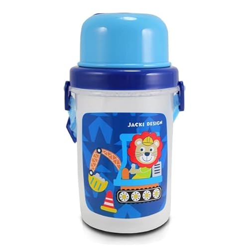 Garrafinha Squeeze 450ml Infantil Menino Azul Leão