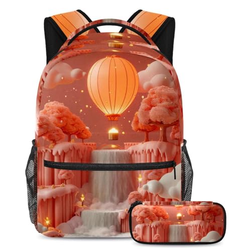 Sac à dos ergonomique contre le mal de dos avec trousse pour collégien et lycéen