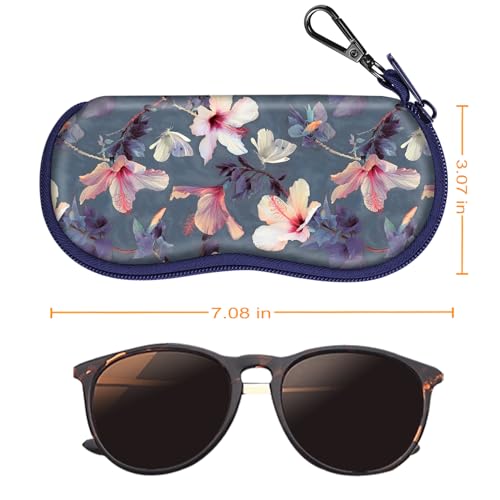 Image of FINTIE Glasses Case with Carabiner, Ultralight Neoprene Sunglasses Pouch
