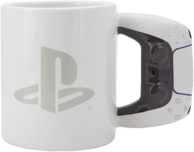 Paladone Playstation – Tazza da caffè in ceramica a forma di PS5, accessori da regalo (PP9403PS), multicolore, 480 ml