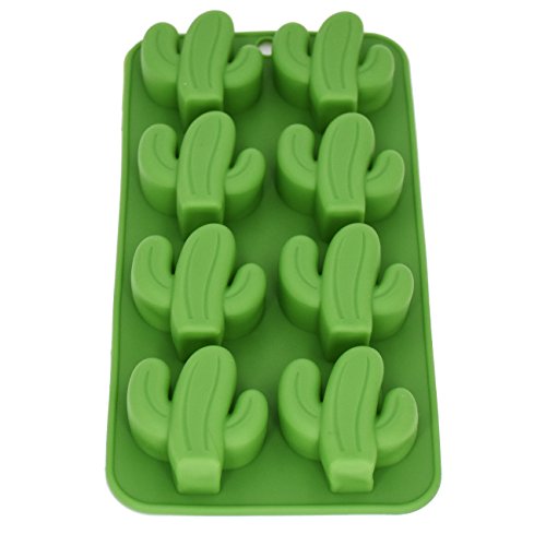 Molde de silicona Fewo para cubitos de hielo cactus miniatura 3