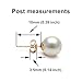Japanese Akoya Cultured Pearl Earrings Stud AAAA Graded 10mm White Stud Earrings for Women with 14K Gold Settings and Jewelry Gift Box - Orien Jewelry