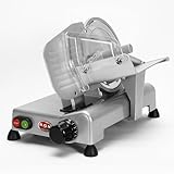 RGV Affettatrice Lusso 195GL - Lama Ø195mm, Affettatrice 110W, Affilatoio non Incluso, Spessore Regolabile 0–16 mm