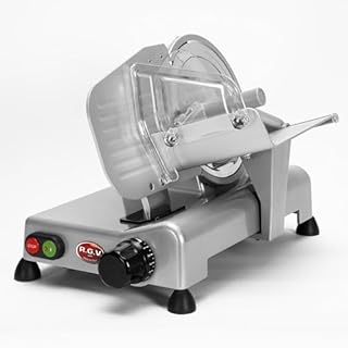 RGV Affettatrice Lusso 195GL - Lama Ø195mm, Affettatrice 110W, Affilatoio non Incluso, Spessore Regolabile 0–16 mm