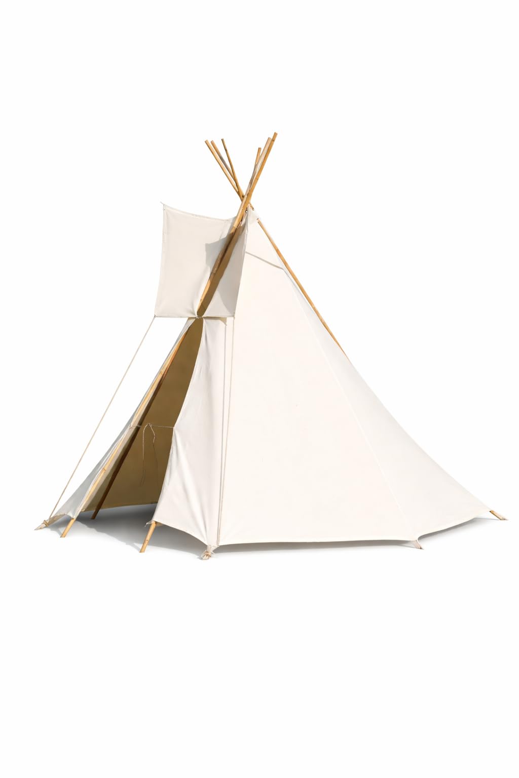 Kinder Tipi Kinderzelt Indianer Spielzelt Spielhaus Zelt Tipi Zelt, Naturfarben, Baumwolle