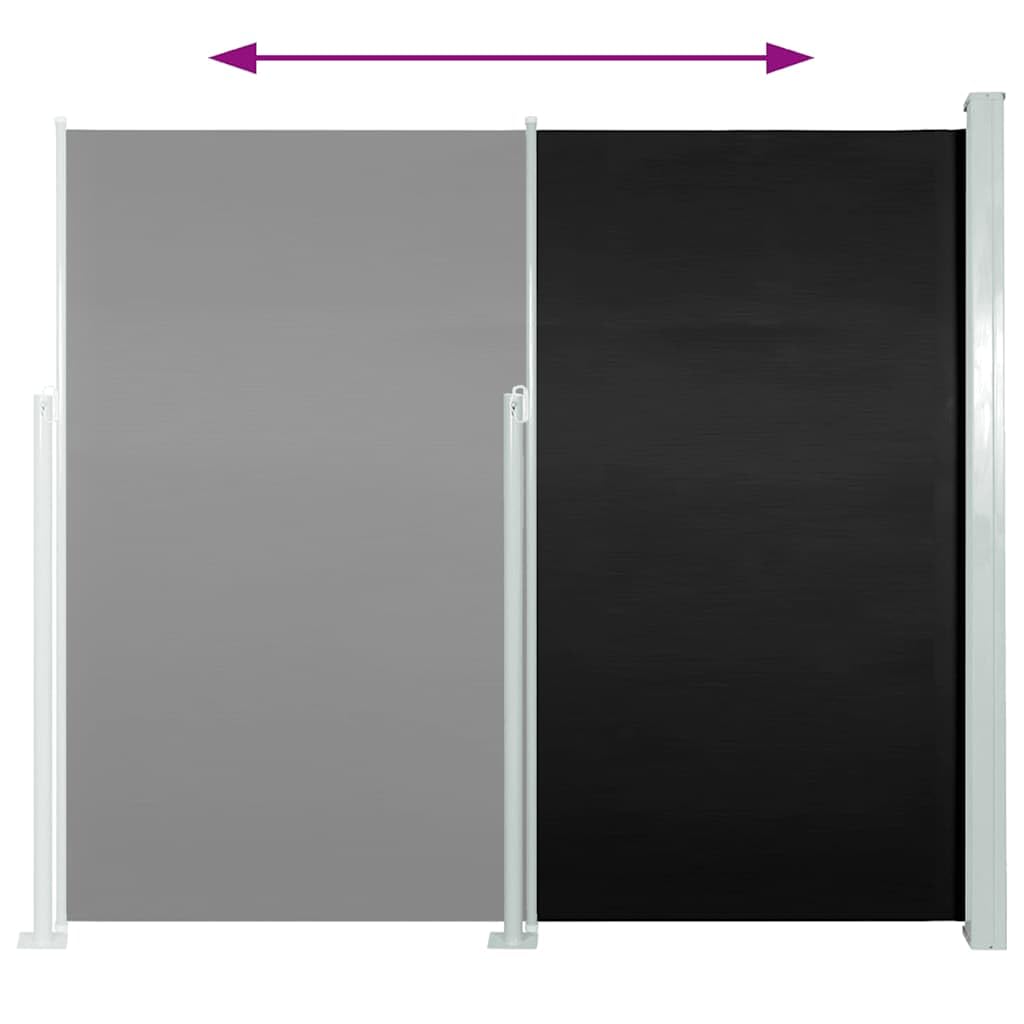 Auvent Latéral Rétractable VidaXL - 100x300 Cm, Crème, Brise-Vue Et Soleil Pour Terrasse/Balcon