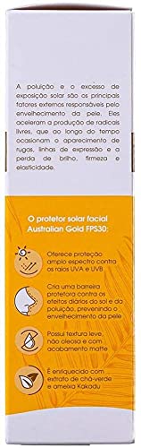 Australian Gold Protetor Solar Facial Gel Creme Fps 30 50Gr, Australian Gold
