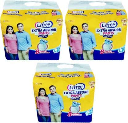 Lifree Adult Diaper -Large Set of 3 Packs (10 pcs Each) Waist Size 30-39 inches (B088K7R7J7) Amazon Price History, Amazon Price Tracker