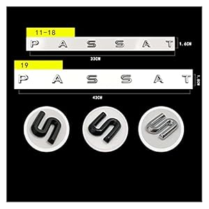 DEMANDER 3D-lettertype letters embleem geschikt for PASSAAT Auto Styling Refiting Middle Trunk Logo Badge Sticker for VW…