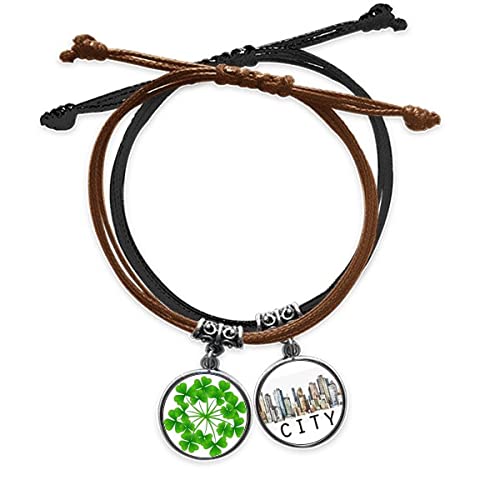 Bracelet trèfle Irlande en cuir sidi pour vos sorties et soirées à thème