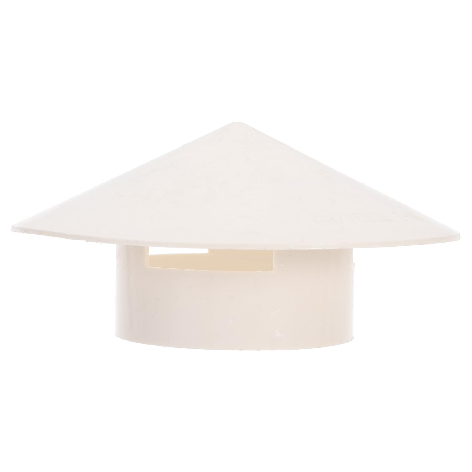 Uonlytech1pc PVC Rain Hat Vent Cover Chimney Tube Smokestack Cap Smoke Tube Cap Roof Rain Chimney Cover (White)