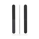 Professional Quality Nail File, Black 4 Way, White Center (100-180/240-600) 12 Pack