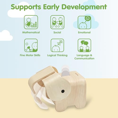 Tirelire Elephant Plan Toys solide pour apprendre à économiser - 5