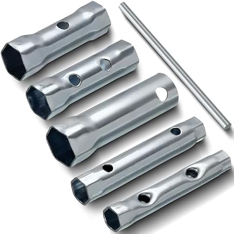 SABLUE 6-Pcs Dual-Ended Spark Plug Socket Wrench Set - Extended Reach & Deep Socket Options for Automotive, Plumbing & More S0002 Cover