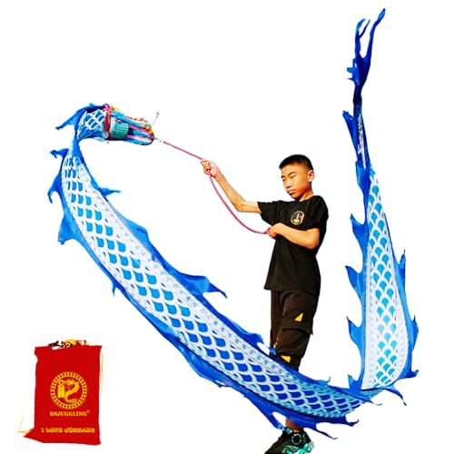 Lightweight Dragon Poi with 3D Dragon Head & Swing Rope Combo for...