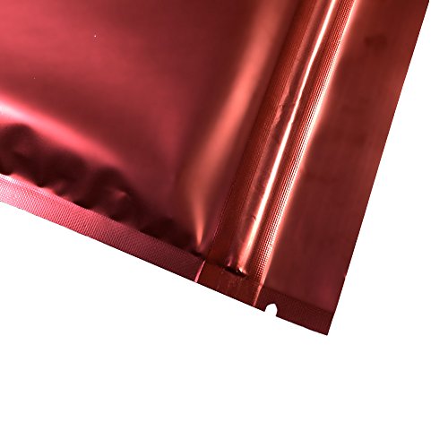 Bolsas de embalaje plano QuickQlick de aluminio rojo para almacenar muestras y objetos pequeños 4