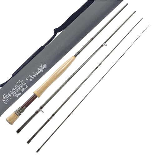 Aventik TroutFly Series Fly Fishing Rod, Carbon Fiber Ultra-...