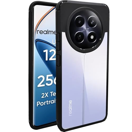 Image of A rtistque Hard Clear Back Cover Case for Realme Narzo 70x 5G / N65 / Realme 13 /12 / 12X 5G / C65 5G |Shockproof TPU|Stylish Protective Design|Realme 12 5G / 12X 5G /Realme 13 5G ack Cover-Transparent