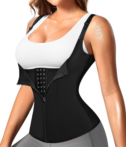 Nebility Women Waist Trainer Corset Zipper Vest...