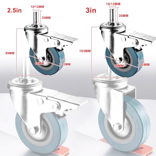 Roues de sécurité pour meubles et boîtes à outils Silent Rolling CS