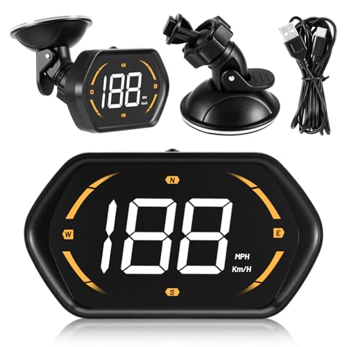 Velocímetro GPS digital para coche: evita multas con la pantalla frontal HUD de velocidad real