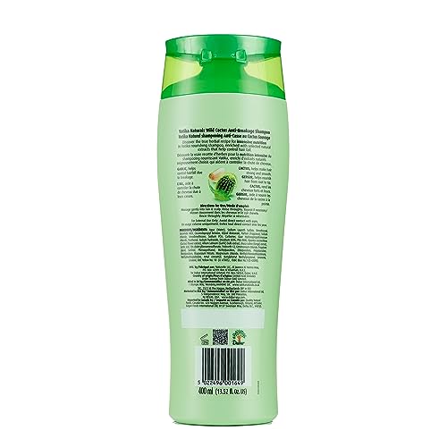 Dabur Vatika Naturals Cactus Shampoo for Women – Herbal Hair Cleanser with Cactus – Strengthens Roots, Restores Damages, Moisturizes Strands & Reduces Breakage for All Hair Types – 400ml Bottle