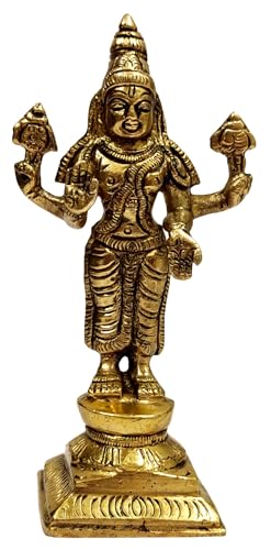 Estatua de Bronce de Lord Vishnu para Decoración