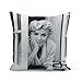Housse de Coussin Taie Marilyn Monroe Jeune Model 1954 Photo Retro Star (40x40 cm)