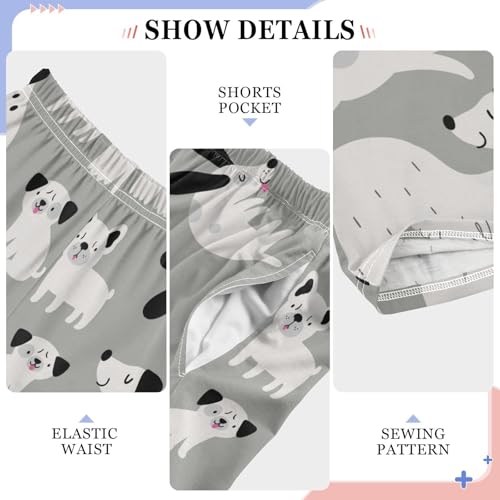 Boys' Pants Animal Cute Pet Dog Cartoon Long Bottoms Jogger Pants Elastic Waist Trousers with Pockets S-XL4