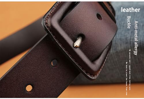 R-xy-M Men'S Belt, Genuine Leather Cowhide Lengthened Pin Buckle Vintage Formal Men'S Belt Suitable For Casual Business Use4