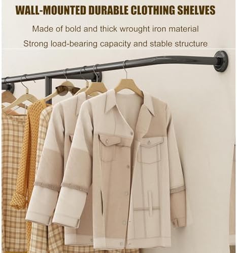 Heavy Duty Clothing Rack - Modern Multi-Purpose Garment Storage Display, Clothes Hanging Bar & Coat Rack, Ideal for Closet Organization & Retail Use, Versatile Towel Rack.