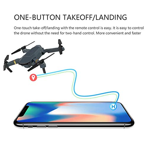 E58 Foldable Drone with 4K HD Camera, Multiple-Functions RC Quadcopter with Altitude Hold, RC Drone Remote Control Aircraft Live WiFi Flying Aerial Photography