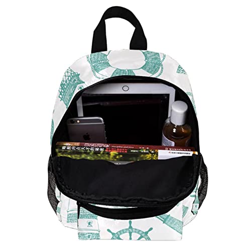 Sac à dos multicolore de 30,5 cm léger et mignon à cœurs pour enfant