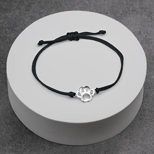 Nuoli® Armband Pfote Silber (deutsche Handarbeit) Anhänger Tatze Katze oder Hund - 2