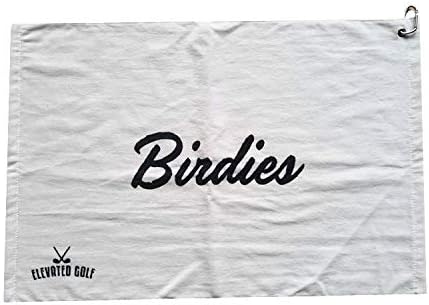 review Birdies All Day Golf Towel 24 x 16 inch with Clip for Golf Bag, Golf Gift for Every Golfer, Golf Outing prizes, Tee Gifts, Tournament Award Ideas