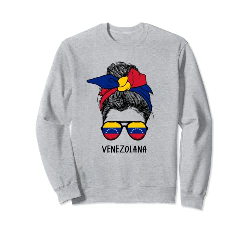 Venezolana Girl Venezuelan Heritage Venezuela Flag Felpa