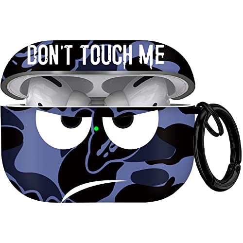 Image of for Airpods Pro 2nd Generation Case 2022, Don't Touch Me for Airpods Pro 2 Cover with Keychain Soft Cute Shockproof Cover for Women Men Compatible Apple AirPod Pro 2,Blue