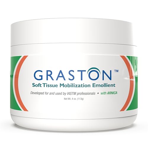 Graston Technique Arnica Soft Tissue Emollient Massage Lotion - 4oz Jar Pro-Grade Therapy Massage Cream for IASTM, Arnica Cream, Relief and Recovery, 1-Pack