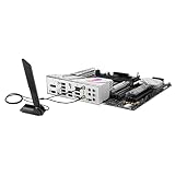 ASUS ROG STRIX B760-G GAMING WIFI Intel B760 LGA 1700 white mATX motherboard with 12 + 1 power stages, DDR5, PCIe 5.0 x16 SafeSlot, two PCIe 4.0 M.2 slots, WiFi 6E, 2.5G Ethernet, and Aura Sync - 11